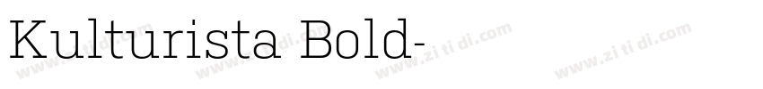 Kulturista Bold字体转换
